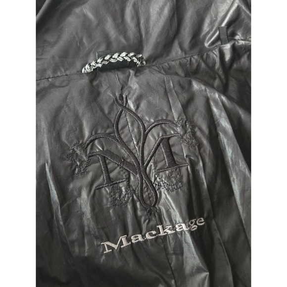 MACKAGE Padded Winter Parka Fur Hood Women's Black Warm Cozy Fashion - Picture 10 of 15